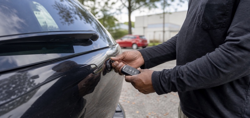 Key fob and proximity sensor in Orlando, Florida.