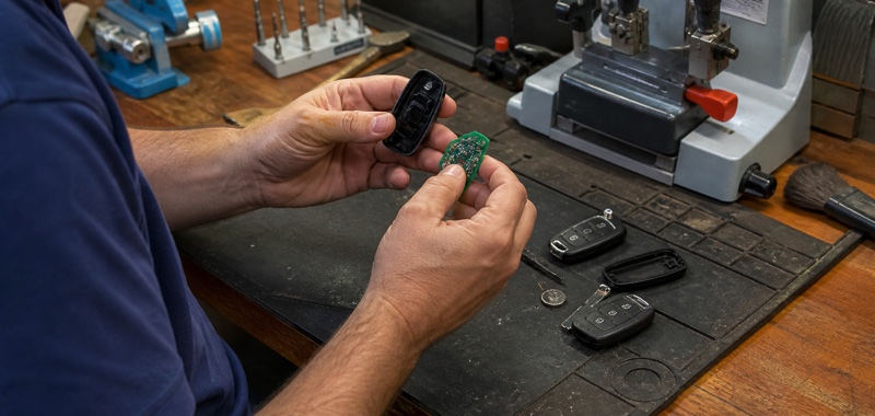 Remote fob and shell replacement parts in Orlando, Florida.
