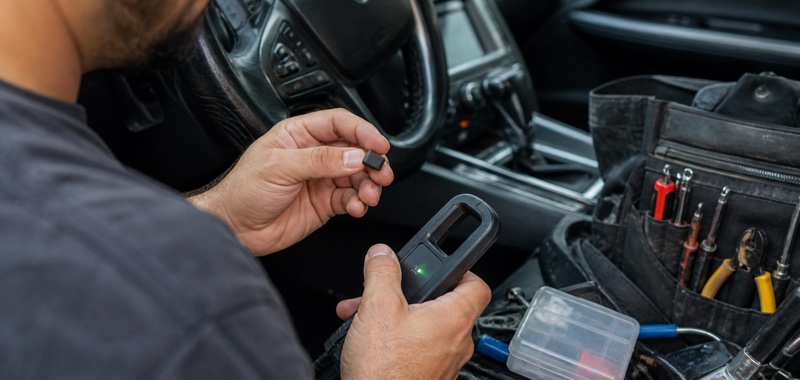 Transponder chip and reader in Orlando, Florida.